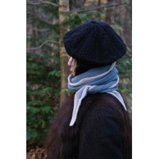 Oats & Rice Austen Spindle-shaped Knitted Cashmere Scarf Air Force Blue