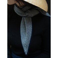 Oats & Rice Sailor Cashmere Rib Neck Scarf Navy