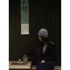 Oats & Rice Seafarer Cashmere Ribbed Beanie Navy