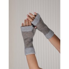 Oats & Rice Marine Cashmere Rib Hand Warmers Grey