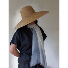 Oats & Rice Hana Dip Dyed Cashmere Shawl Sky Blue