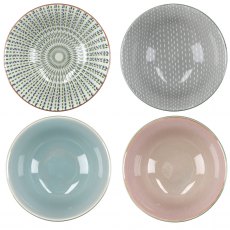 KitchenCraft Bowls Set of 4 - Floral Design