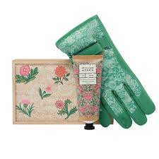 William Morris At Home The Modern Homemaker Gardening Gloves Set In Wooden Box