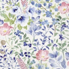 IHR Napkins Indigo Flowers Light Grey