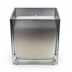Ombre Medium Glass Candle Smokey Black - Bergamot & Oud