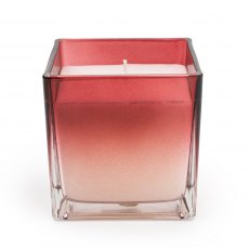 Ombre Medium Glass Candle Red - Pomegranate & Cassis