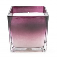 Ombre Medium Glass Candle Plum - Sakura Blossom