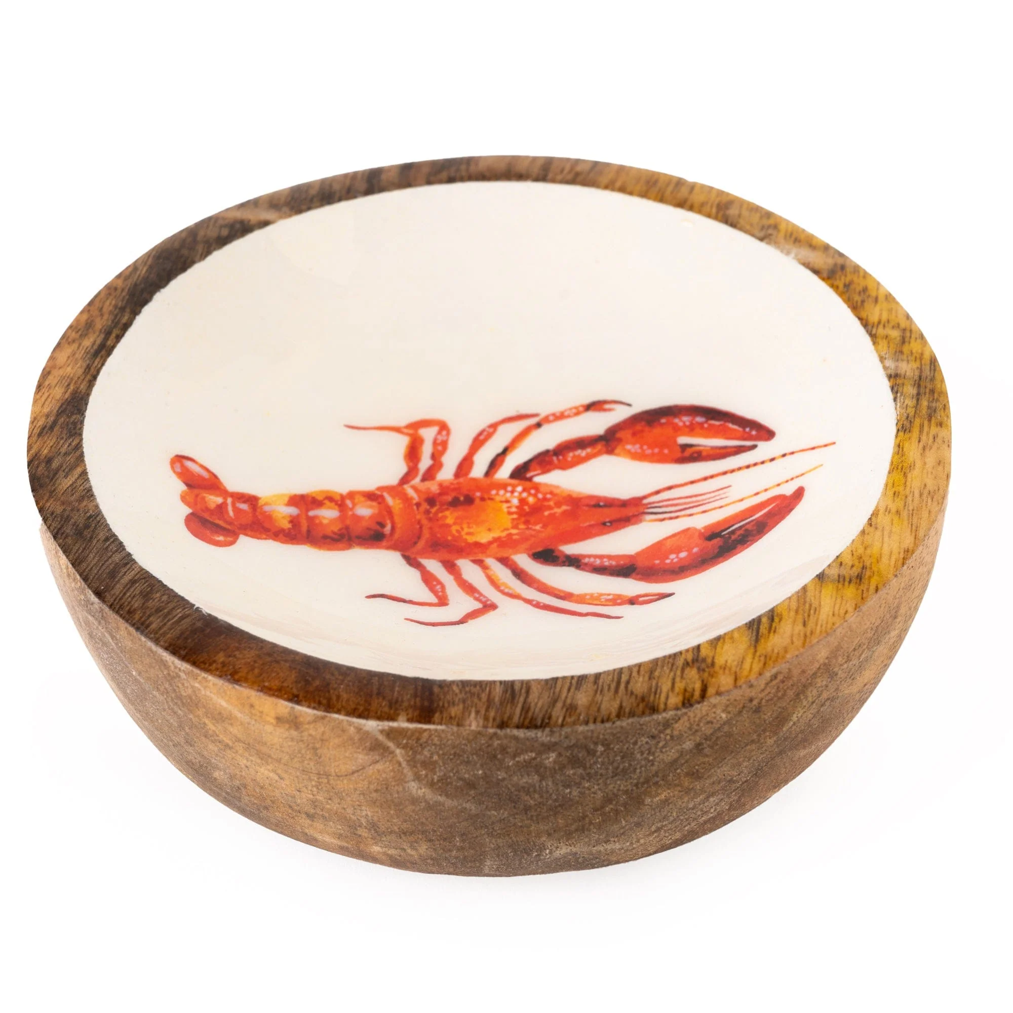 Small Mango Wood Dish Lobster