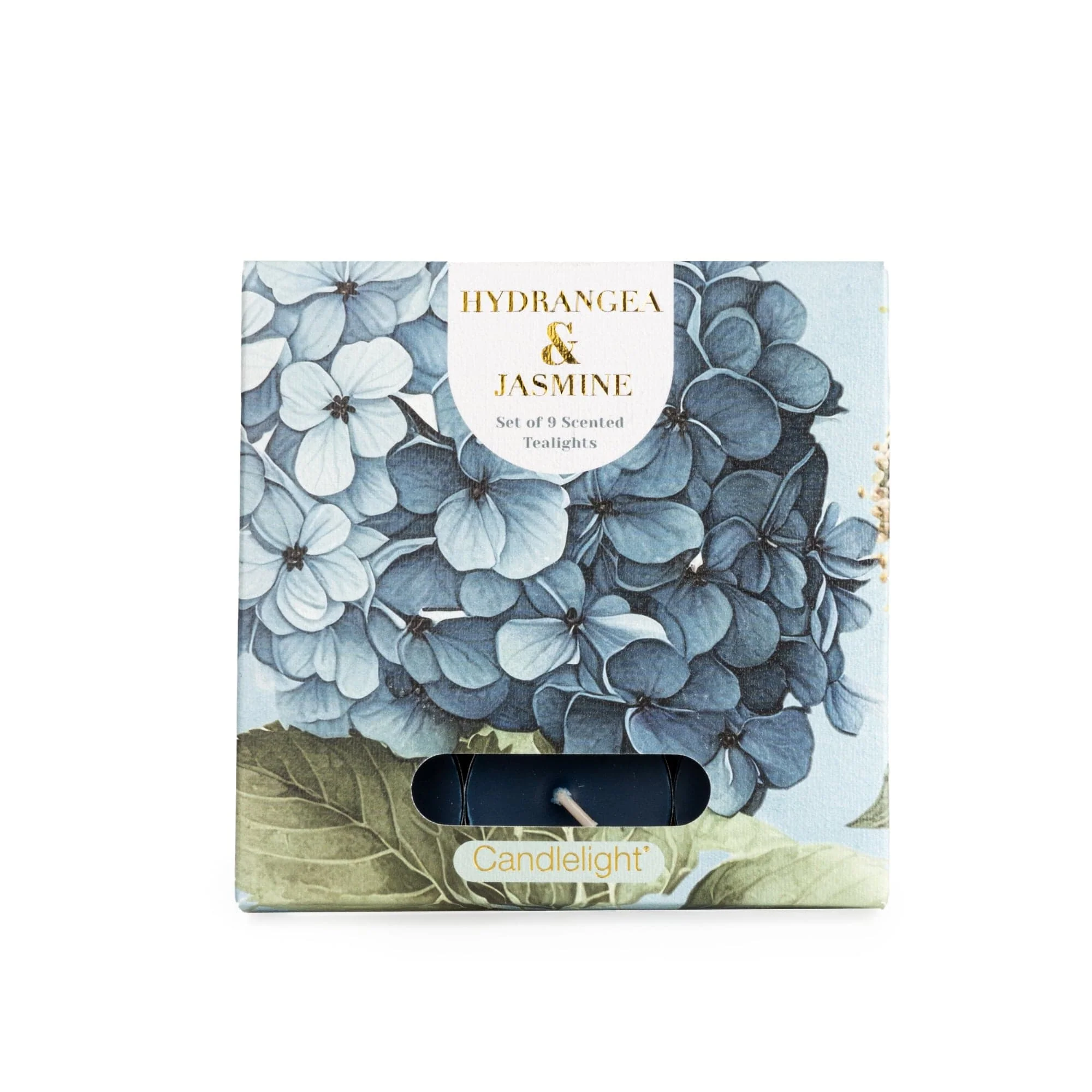 Candlelight Set of 9 Tealights - Hydrangea & Jasmine