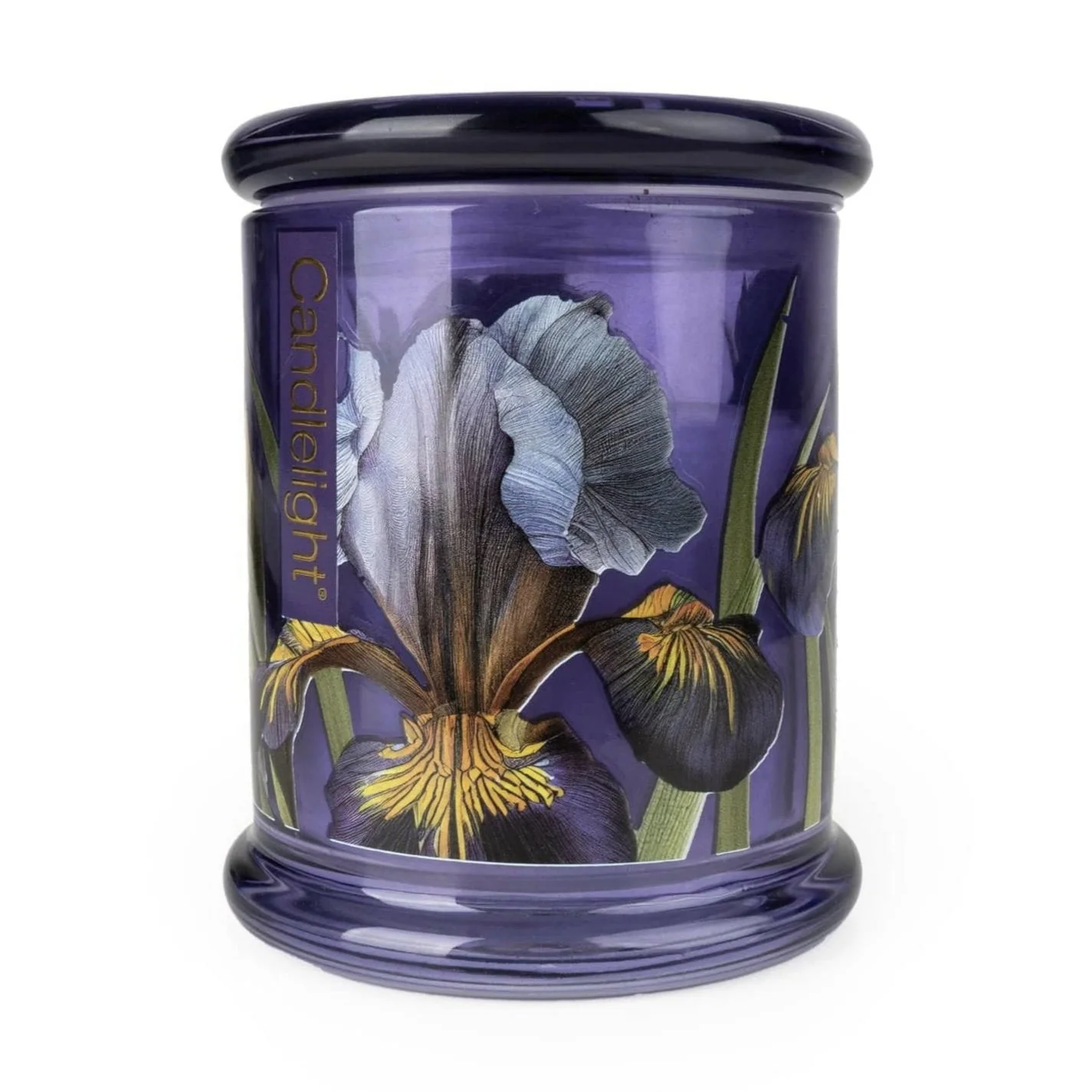 Candlelight Large Glass Lidded Jar - Iris & Tonka Bean