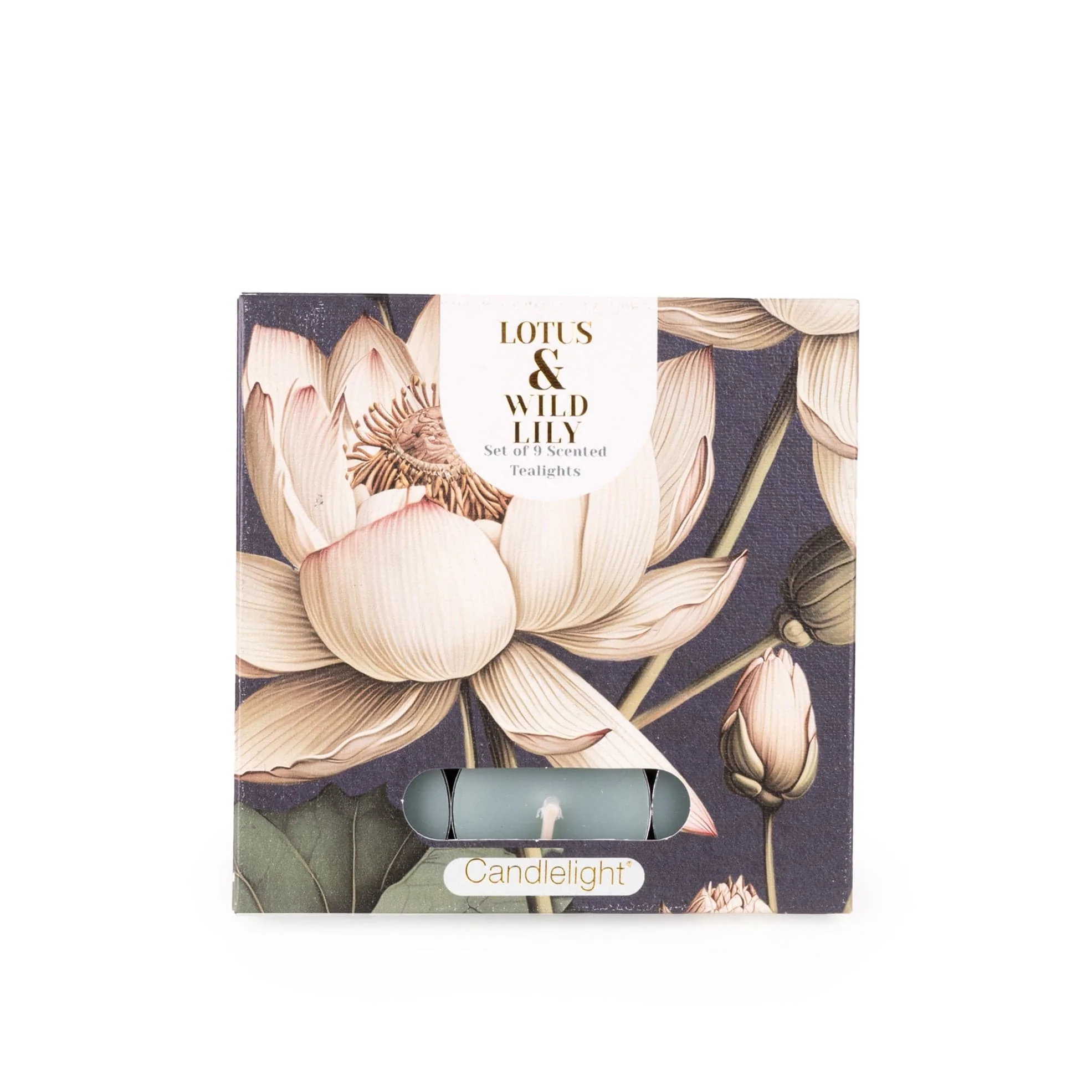 Candlelight Set of 9 Tealights - Lotus & Wild Lily