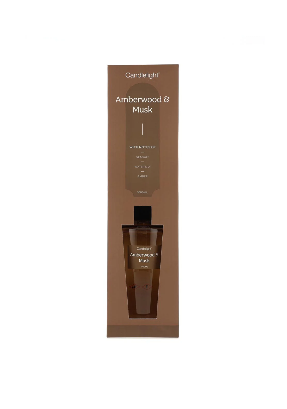 Candlelight Reed Diffuser Amberwood & Musk 1000ml