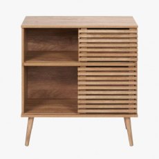 Pacific Larvik Natural Eucalyptus Wood 2 Door 2 Shelf Unit