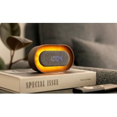 Gingko Lumos Clock - Oval Walnut