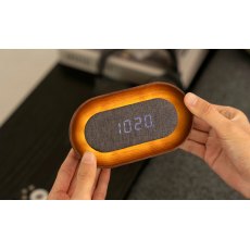 Gingko Lumos Clock - Oval Walnut