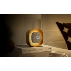Gingko Lumos Clock - Square White Ash