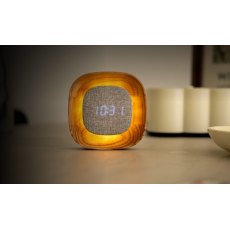 Gingko Lumos Clock - Square White Ash