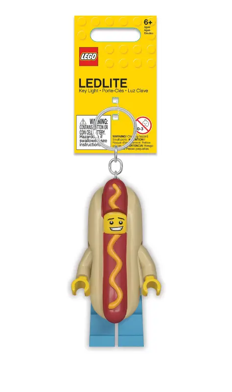LEGO Iconic Minifigures Keychain Light Hot Dog Man