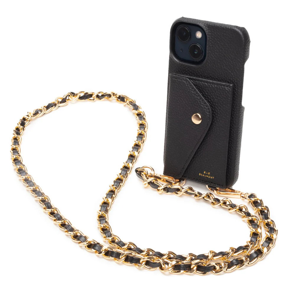 Elie Beaumont Leather iPhone Case - Black