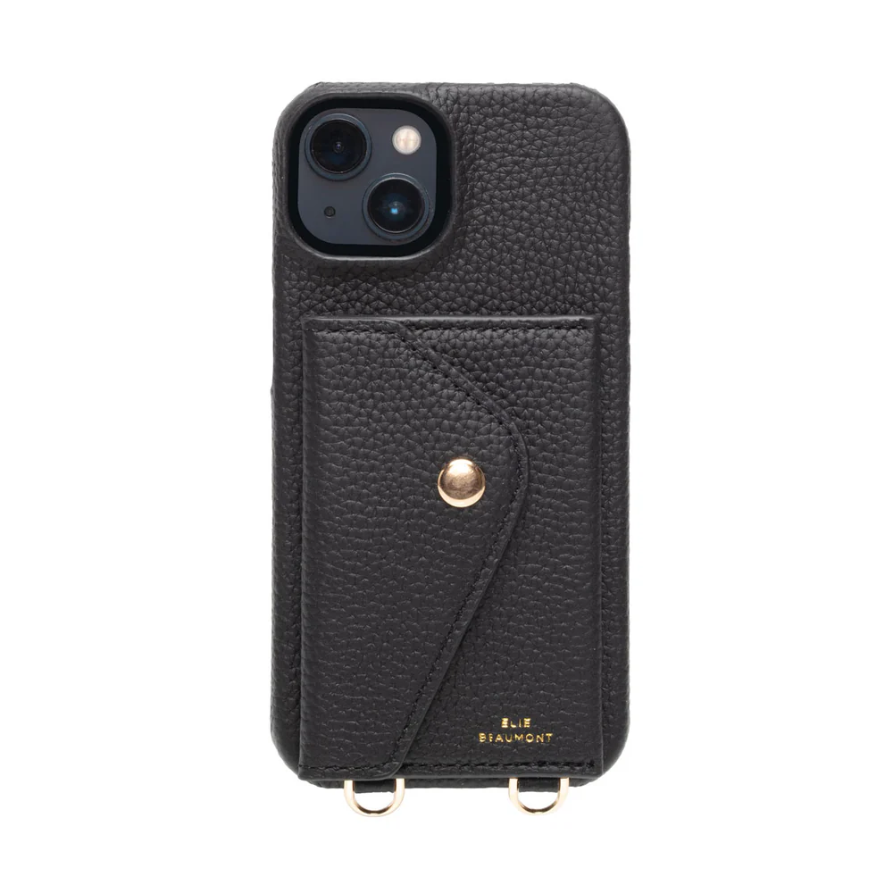 Elie Beaumont Leather iPhone Case - Black