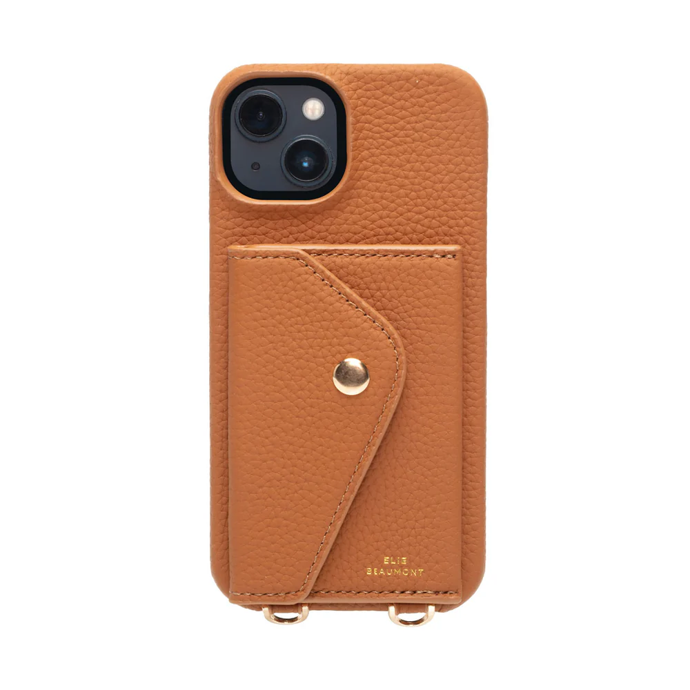 Elie Beaumont Leather iPhone Case - Tan