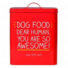 Large Dog Food Tin