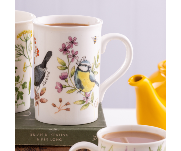 Price & Kensington Garden Birds Honeysuckle Mug