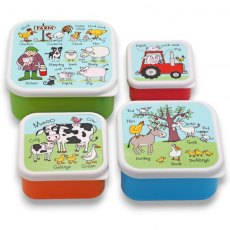 Tyrrell Katz Farm Snack Boxes - Set of 4