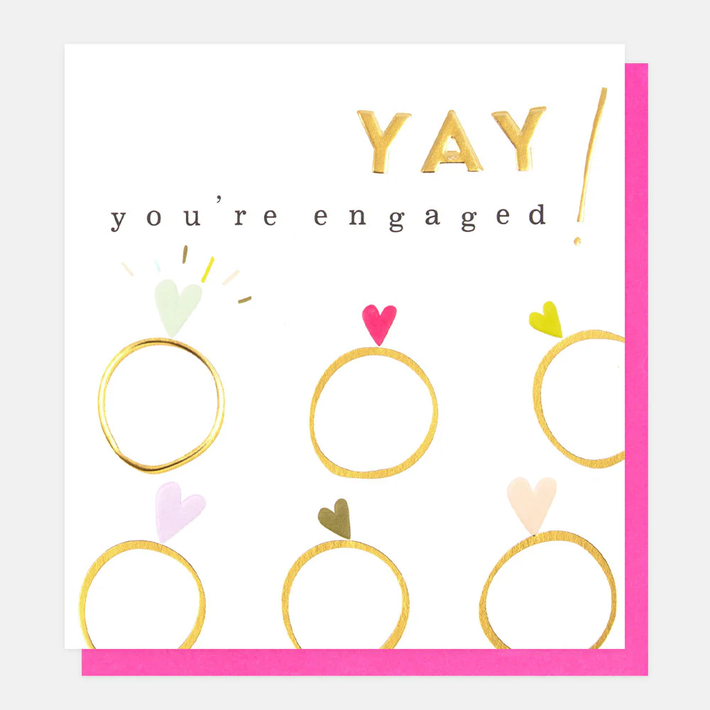 Caroline Gardner Yay You're Engaged Card