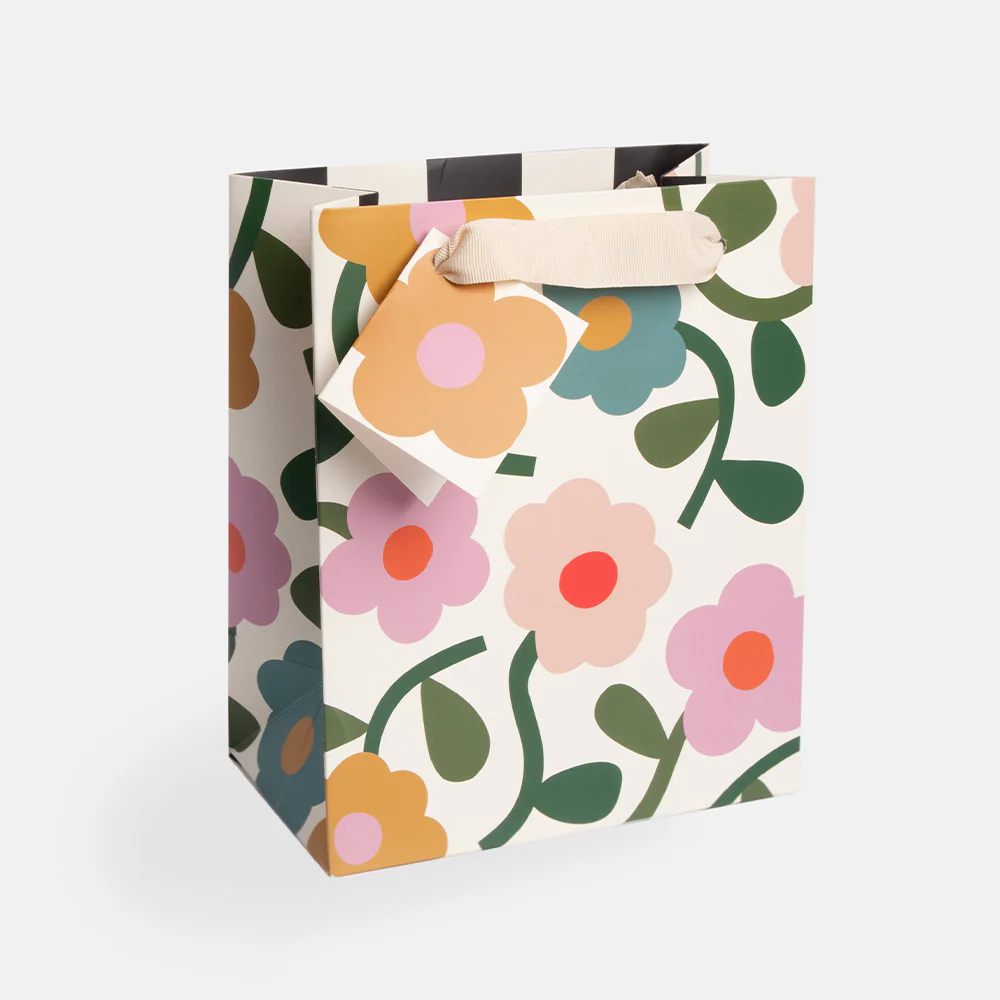 Caroline Gardner Multi Floral Medium Gift Bag