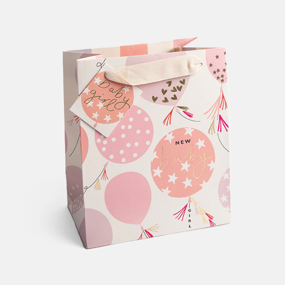 Caroline Gardner Baby Girl Medium Gift Bag