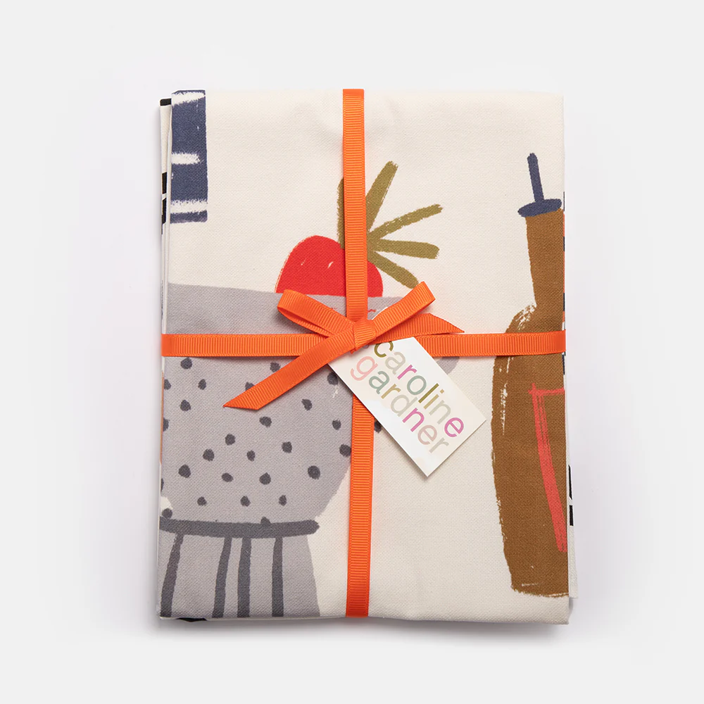 Caroline Gardner Kitchen/Hearts Tea Towel Set of 2