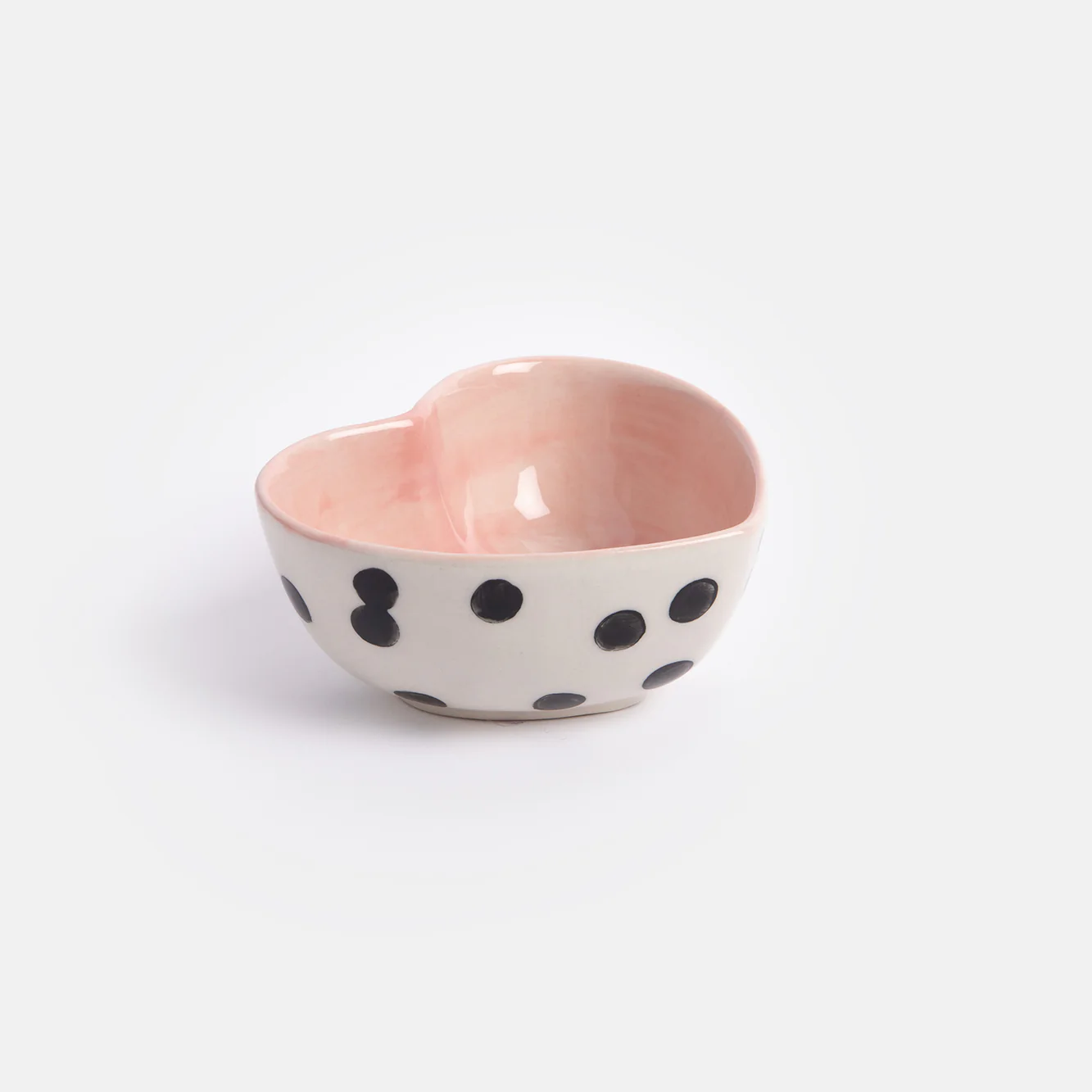 Caroline Gardner Heart Shape Spot Trinket Bowl