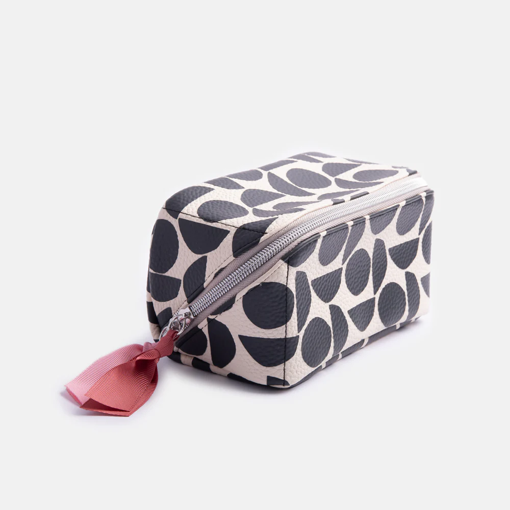 Caroline Gardner Abstract Geo Flat Lay Cosmetic Bag