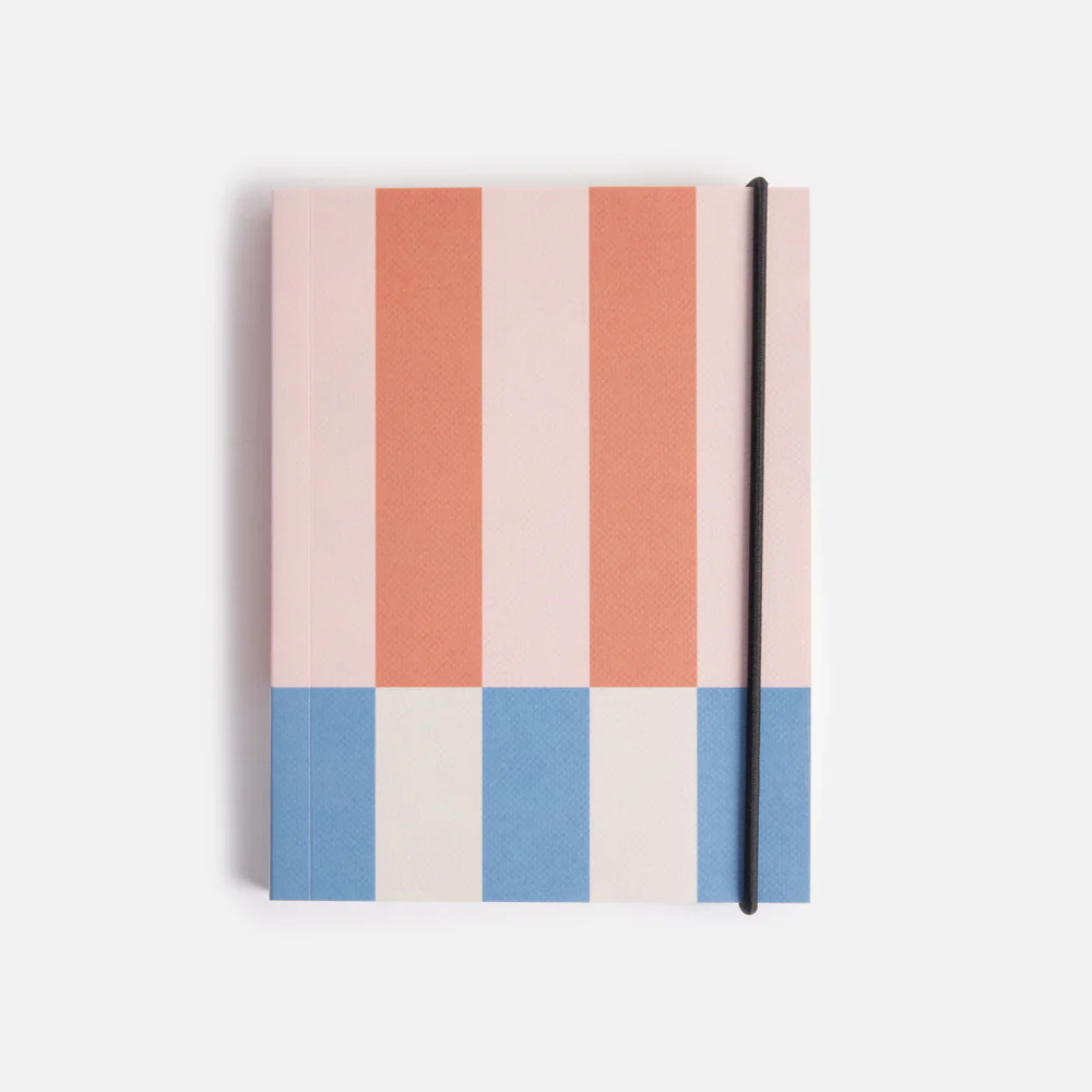 Caroline Gardner Offset Stripe Small Chunky Notebook