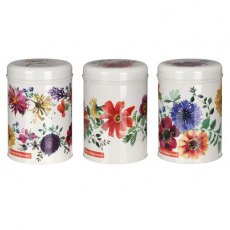 Emma Bridgewater Garden Flowers Set of 3 Round Caddies