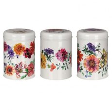 Emma Bridgewater Garden Flowers Set of 3 Round Caddies