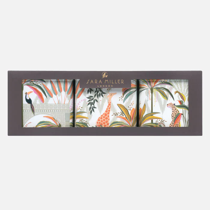 Sara Miller Palm Garden Set of 3 Caddies