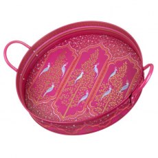 Sara Miller India Scalloped Archways Large Handle Tray