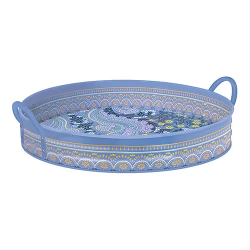 Sara Miller Filigree Large Handled Tray