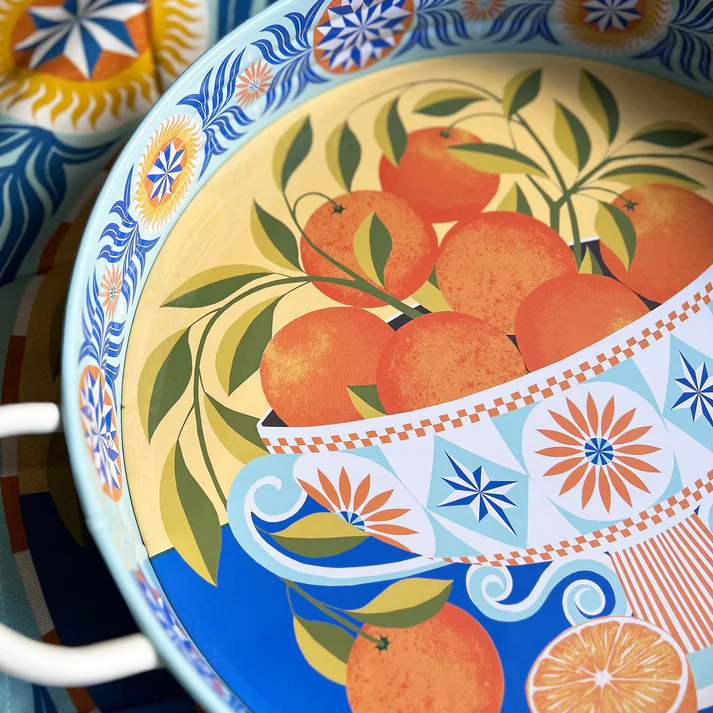 Printer Johnson Oranges Large Handled Tray