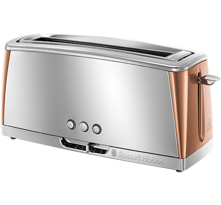 Russell Hobbs Luna Toaster 2 Slice Long Slot - Copper