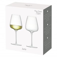 Anton Studio Designs Juno White Wine Glasses Set of 2