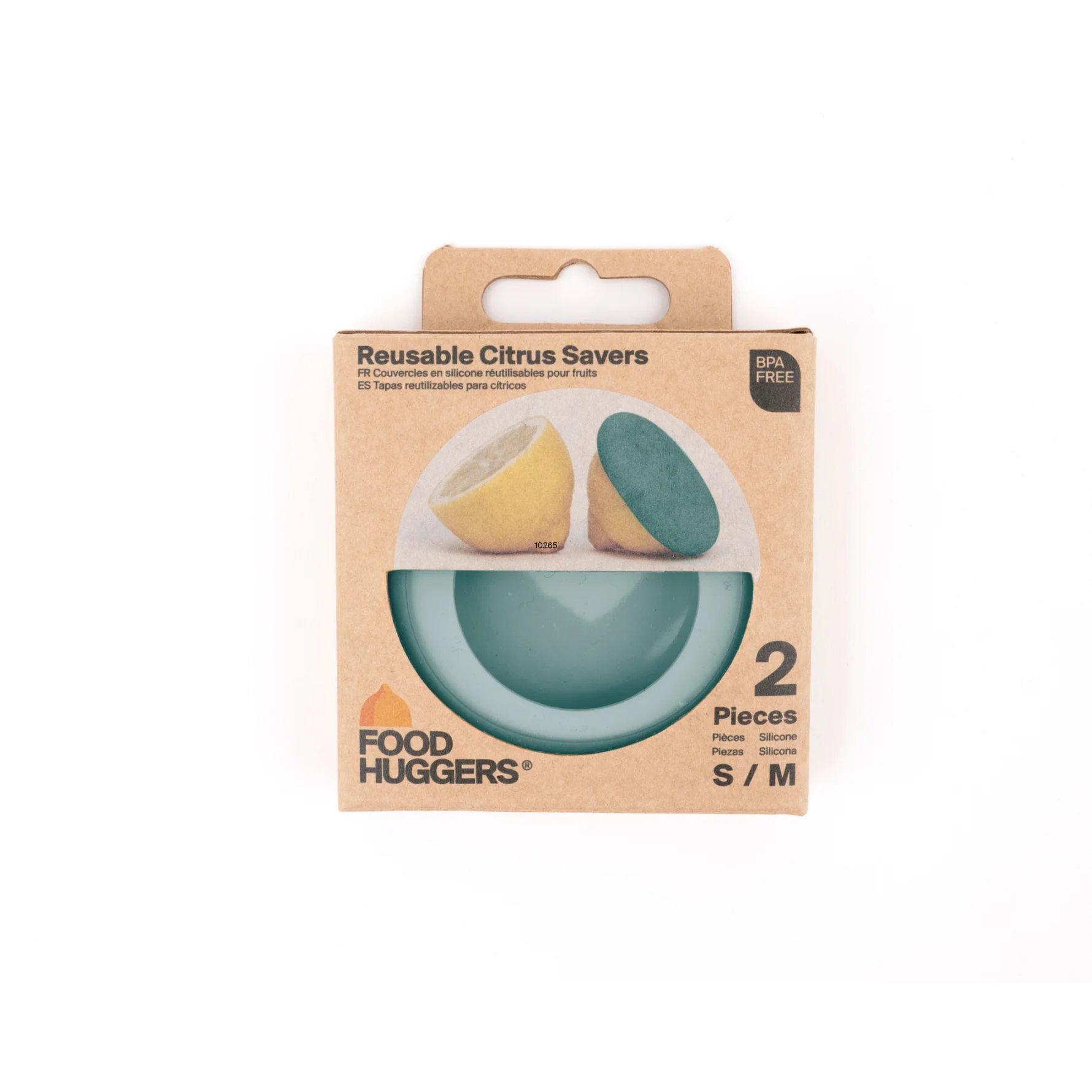 Food Huggers Set of 2 Reusable Citrus Savers - Forest Mint