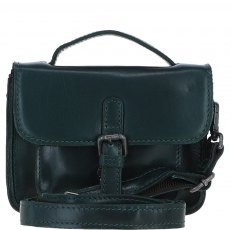 Ashwood Leather Mini Crossbody Satchel Bag - Green P-61