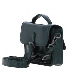 Ashwood Leather Mini Crossbody Satchel Bag - Green P-61