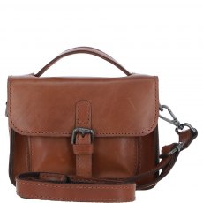 Ashwood Leather Mini Crossbody Satchel Bag - Tan P-61