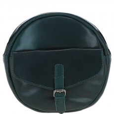 Ashwood Leather Round Crossbody Bag - Green P-66