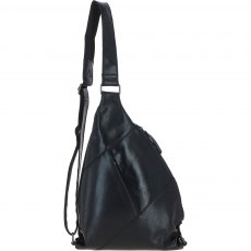 Ashwood Leather Sling Bag Black P-67