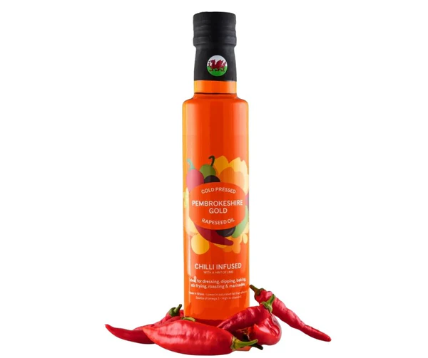 Pembrokeshire Gold Chilli Infused Rapeseed Oil 250ml
